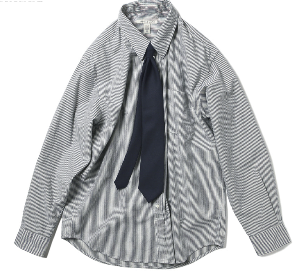토머스모어 프렌치 스트라이프 셔츠