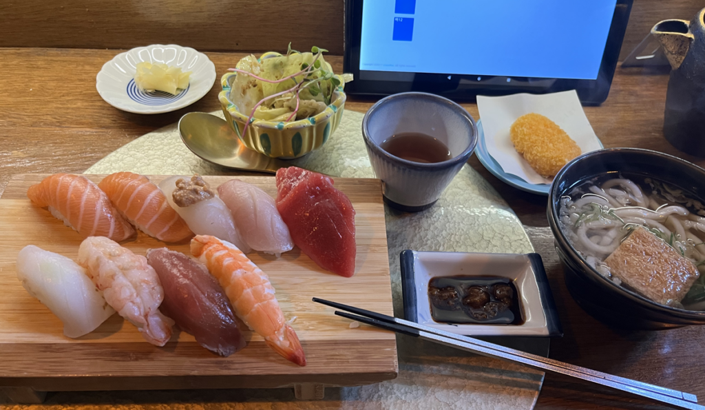 후쿠란 오늘의 모듬 초밥