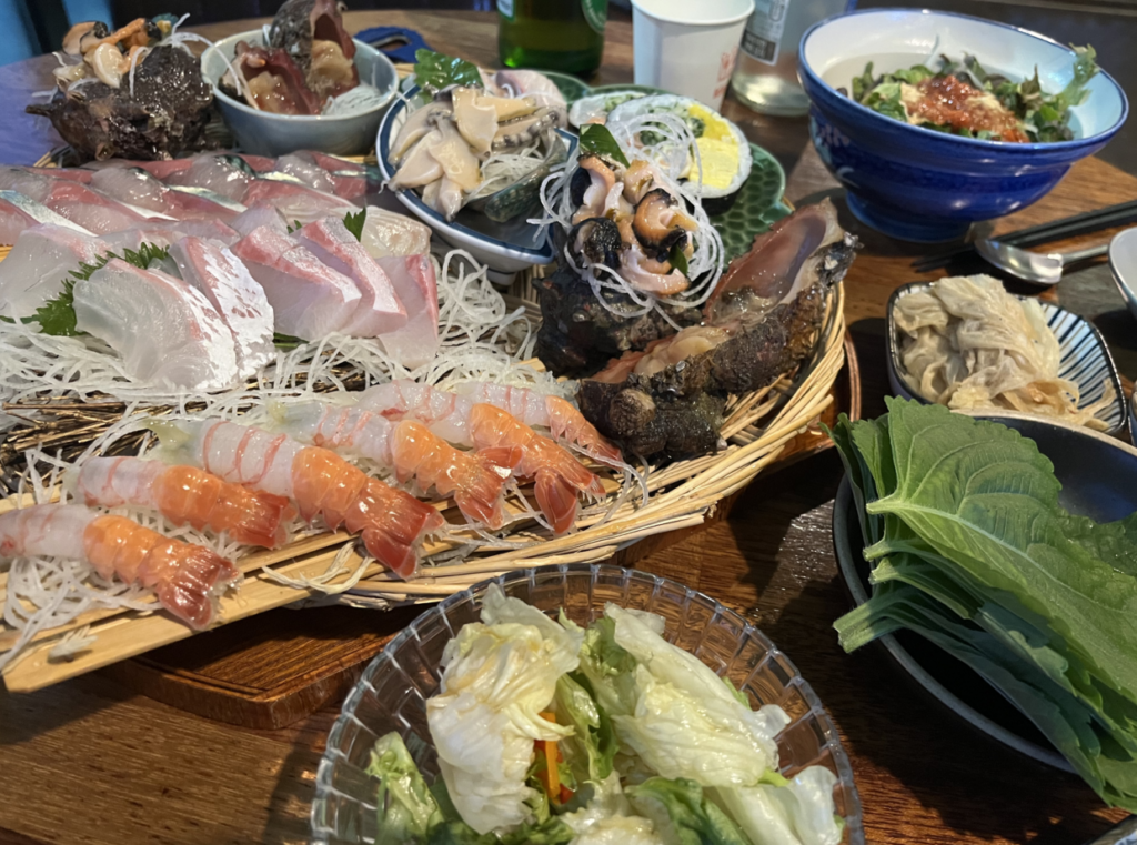 통발의 주문메뉴인 통발 한바구니